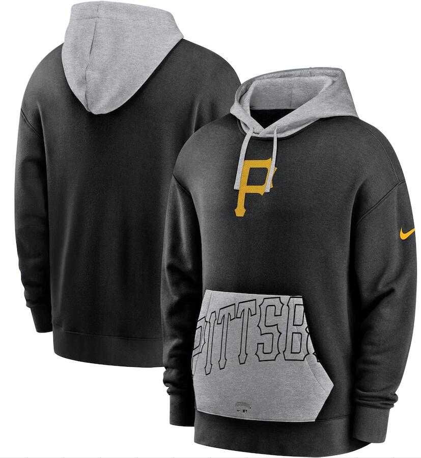 Men's Pittsburgh Pirates Nike Black Heritage Tri Blend Pullover Hoodie,We sell and wholesale Men's Pittsburgh Pirates Nike Black Heritage Tri Blend Pullover Hoodie on line form chian!